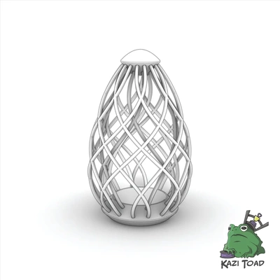 woven filament egg 2 - 3d by kazi toad on thangs easter raw 3d print model - Mito3D