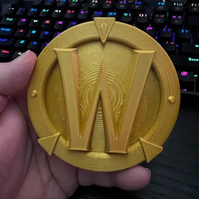 wow token - 3d by papabearaz on thangs 3d print model - Mito3D