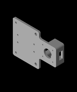 x-axis motor mount strengthened 3d print model - Mito3D