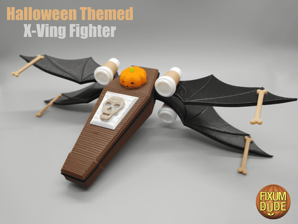 ving Kämpfer Halloween Vampir thematisch Star Kriege wing Starfighter fixumdude 3d print model - Mito3D