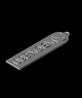 xbox 360 orecchino chiave catena medaglietta riconoscimento jewl hobby Giochi 3d print model - Mito3D