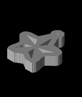 Noel star 2 sembol pancar kökü Hobiler oyunlar 3d print model - Mito3D