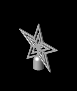 xmas star ornamentstl 3d model thangs 3d print model - Mito3D