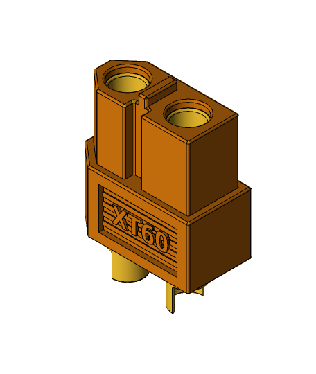 xt60 armamento sicurezza spina 3d modello vettore caos grazie 3D print model - Mito3D