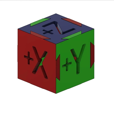 xyz eixo cubo 3d by churill70 on 3d print model - Mito3D