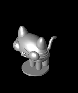 chat pucca 3d modèle Jangy 3d print model - Mito3D