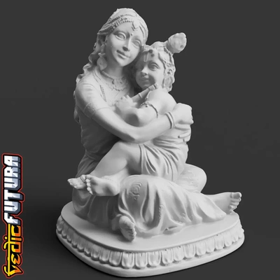 yashoda krishna epitome of motherly love - 3d by vedicfutura on thangs 3d print model - Mito3D