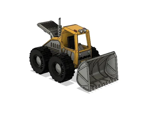 giallo bulldozer movimenti versione 2 3d by blackjack123 on grazie 3d print model - Mito3D