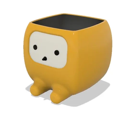 yellow cutie pot - 3d by blackjack123 on thangs 3d print model - Mito3D