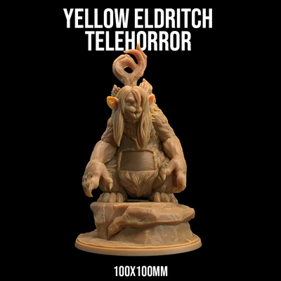 yellow eldtritch telehorror - 3d by dragon trappers lodge on thangs 3d print model - Mito3D