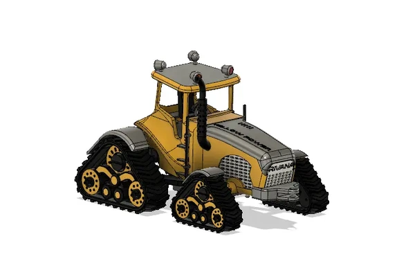 yellow industrial tractor movements - 3d by blackjack123 on thangs 3d print model - Mito3D