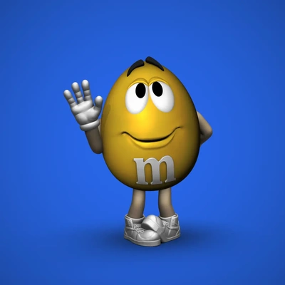 jaune mascotte timide 3d by chelscct chelseycreatesthings 3d print model - Mito3D