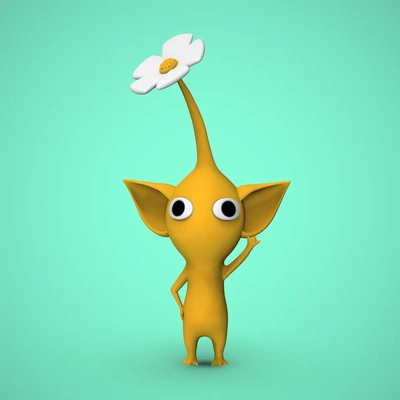 yellow pikmin - 3d by chelscct chelseycreatesthings on thangs games video animated cute easy fun kids 3d print model - Mito3D