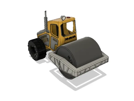 yellow road roller modern movements - 3d by blackjack123 on thangs 3d print model - Mito3D