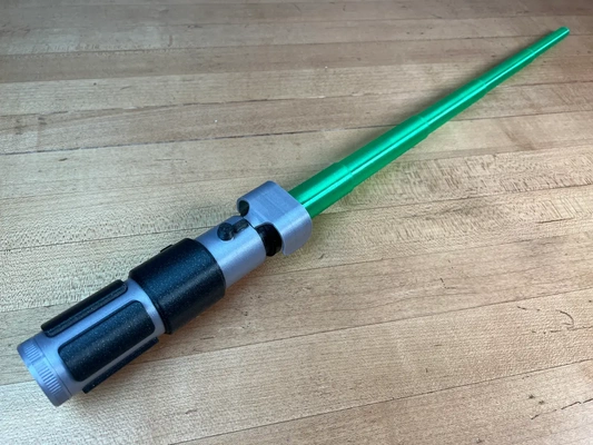 yoda's multi-color lightsaber - 3d by printingworld on thangs arts & entertainment movies starwars print in place 3d print model - Mito3D