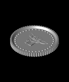 yoda grogu coin mechanics Hobbies & Games 3d print model - Mito3D