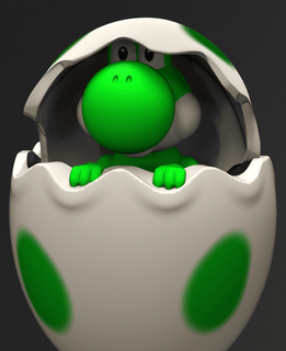 yoshi easter egg - oddity 3d print model - Mito3D