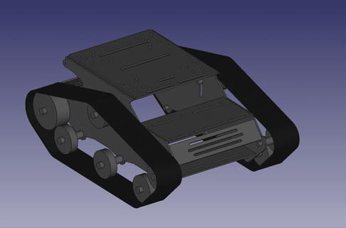 yp-100 robot tank chassis - bellafaire 3d print model - Mito3D