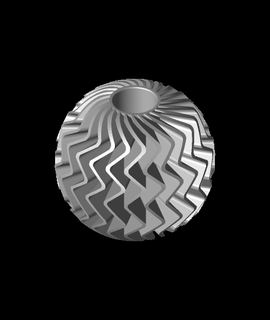 zag sphere vasestl mechanics 3d print model - Mito3D