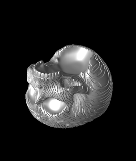 zebra cranio planter bowl casa giardino 3d print model - Mito3D