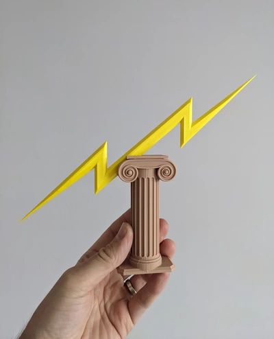 zeus thunderbolt display stand - 3d by kwerkshop on thangs 3d print model - Mito3D