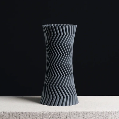 zigzag décoration vase mode 3d by slimprint 3d print model - Mito3D