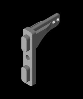 fecho eclair gravata suporte 20mm t slot quadro Armação 3d print model - Mito3D