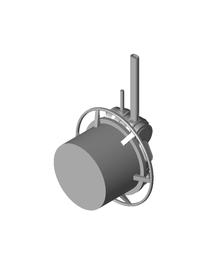 zippo flamethrower turret vietnam era 3D print model - Mito3D