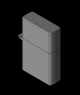 zippo lighter case 3d model geekdad thangs 3d print model - Mito3D