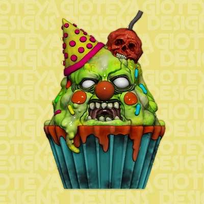 zombie cupcake stl 3d by gioteya designs on danke 3d print model - Mito3D