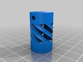 özelleştirilmiş parametrik esnek kaplin benim 3d yazıcı parçaları 3d print model - Mito3D