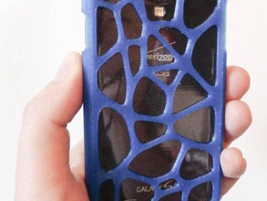 galaxy s4 web pattern case mobile phone accessory samsung 3d print model - Mito3D