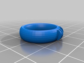 mj anneau de la mode personnalisé 3d print model - Mito3D