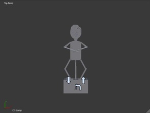 psy dancing doll mechanical toys automaton blender fun gagnam style sacc 3d print model - Mito3D