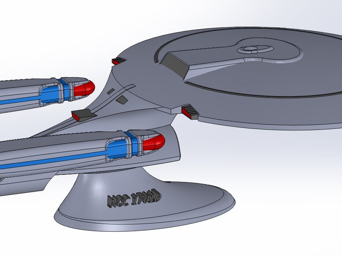 ncc 1701-d véhicules 3D print model - Mito3D