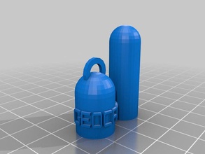 geocache-Mikro-container Container angepasst 3d print model - Mito3D