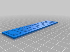 benim parametrik braille adı plateskeyrings özelleştirilmiş organizasyon 3d print model - Mito3D
