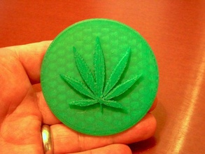 medical marijuana cookie stamp art tools cannabis leaf maryjane pot press weed 3d print model - Mito3D