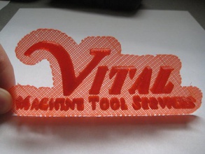 vitaux de la machine logo l'outil des signes logos 3d print model - Mito3D