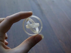 paramétrique cardan imprime déjà assemblé mécanique les jouets gravitovectometer 3d print model - Mito3D