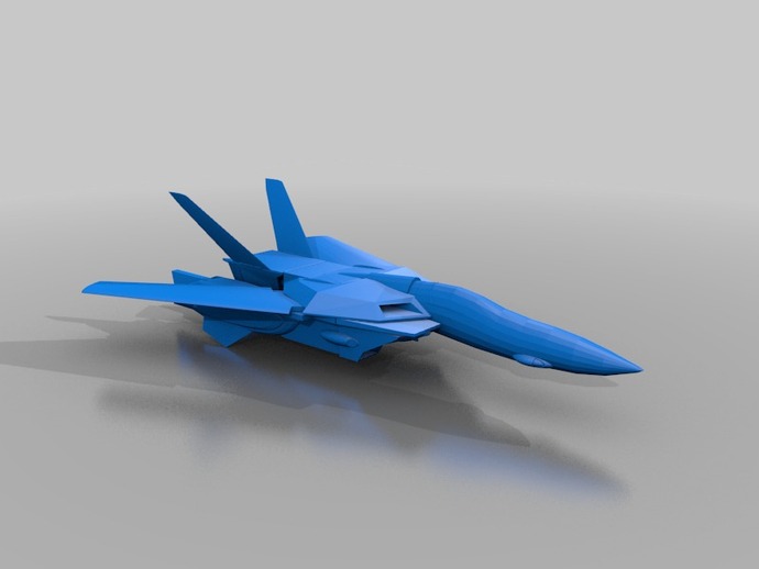 valkyria robotech other 3d art plane robotics toy up 3D print model - Mito3D