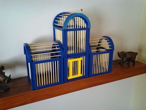 bird cage pets birdcage birdhouse display 3d print model - Mito3D