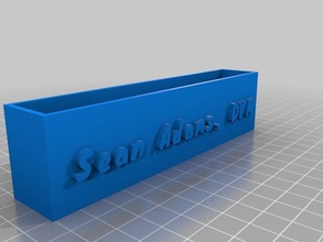 sean meine angepasste basic business card holder office 3d print model - Mito3D