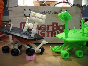mars exploration rover outros robô espaço de mês brinquedo destaque móvel multi-part a nasa openscad oportunidade snapfit 3d print model - Mito3D