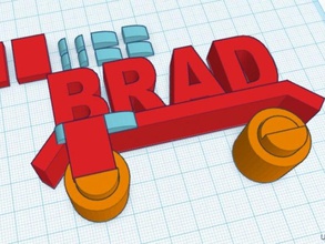 brad train toys games bradlie bradly name toy 3d print model - Mito3D