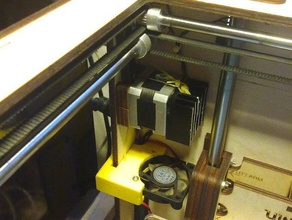 ultimaker stepper fan other cooling openscad upgrade 3d print model - Mito3D