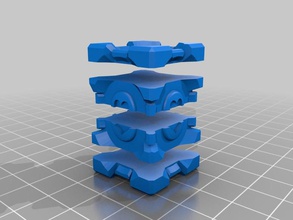 compagnon cube de plusieurs pièces à l'impression d'autres le portail supportless jouet 3d print model - Mito3D