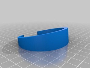 braceletnowords bilezik özelleştirilmiş 3d print model - Mito3D