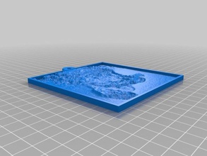 köpek su 2d sanat özelleştirilmiş 3d print model - Mito3D