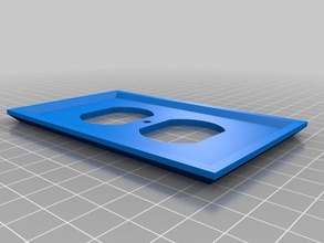base due di uscita piastra montaggio a parete famiglia personalizzato 3d print model - Mito3D
